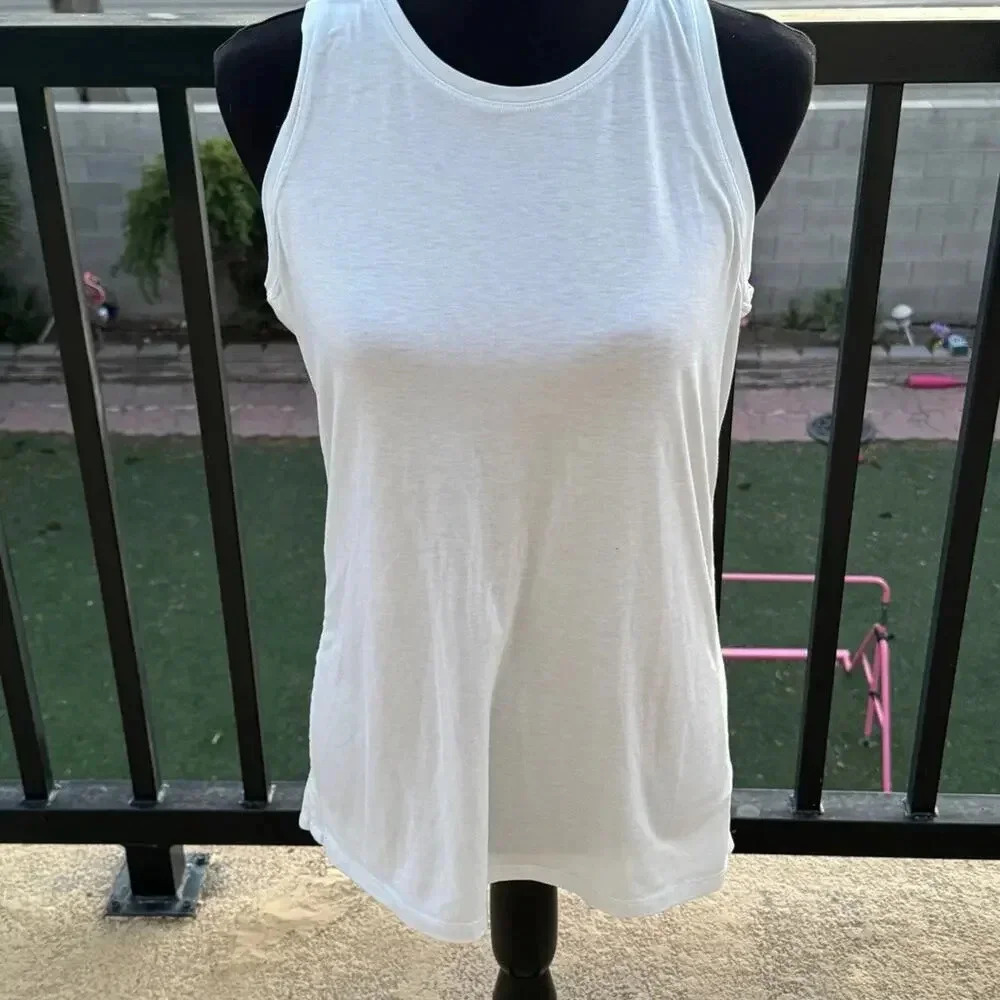 Athleta Tank Navy Baby Blue Size Medium